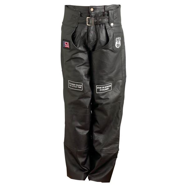 Pebble Grain Genuine Leather Motorcycle Chaps Pebble Grain Genuine Leather Motorcycle Chaps