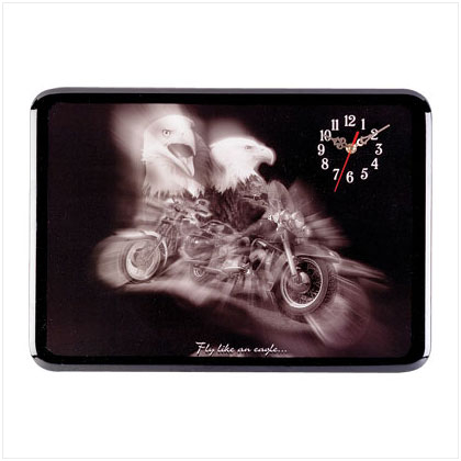 Fly Like An Eagle Biker Clock