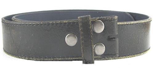 Black Leather Distressed Belt