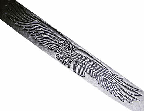 Black Leather Eagle Jean Belt