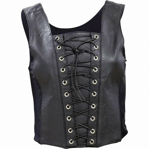 Ladies solid genuine leather vest Ladies solid genuine leather vest