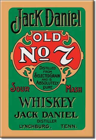 Jack Daniels Whiskey Ice Box Magnet