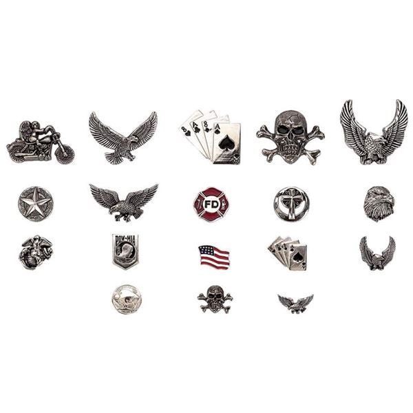 18pc Assorted Motorcycle Pin Set