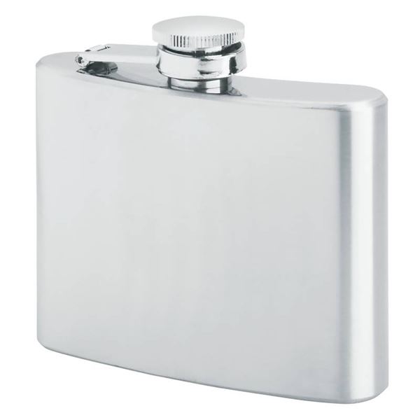 4oz Stainless Steel Hip Flask with Screw Down Cap 4oz Stainless Steel Hip Flask with Screw Down Cap