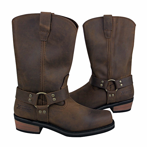 Xelement Brown Classic Harness Boots Xelement Brown Classic Harness Boots