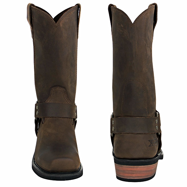 Xelement Mens Brown Harness Boots