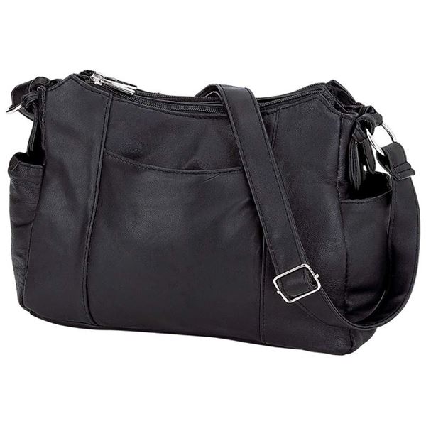 Soft Solid Genuine Lambskin Leather Purse with adjustable strap Soft Solid Genuine Lambskin Leather Purse with adjustable strap