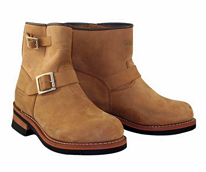 Brown Engineer Motorcycle Boots