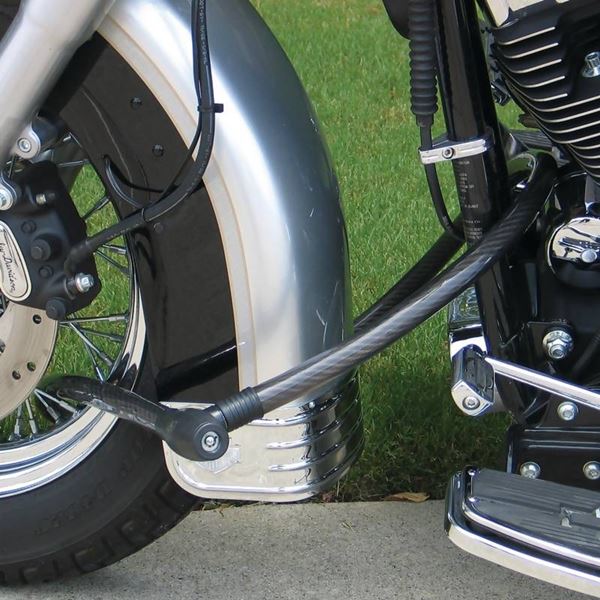 Multi-Purpose Motorcycle Steel Cable Lock