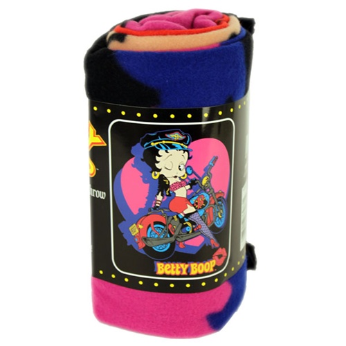 Betty Boop, Biker Betty fleece blanket Betty Boop, Biker Betty fleece blanket