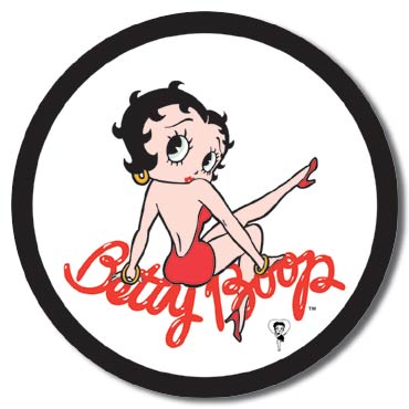 Betty Boop - Betty Boop Round Tin Sign Betty Boop - Betty Boop Round Tin Sign