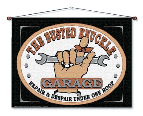 Busted Knuckle Canvas Wall Hanging Busted Knuckle Canvas Wall Hanging