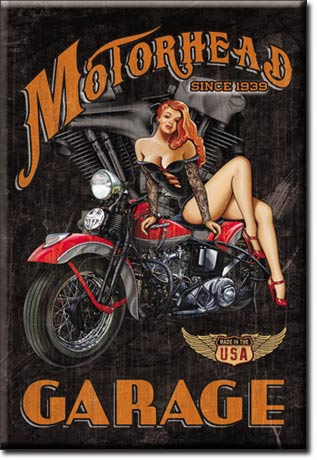 Legends - Motorhead Garage Ice Box Magnet Legends - Motorhead Garage Ice Box Magnet