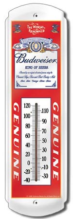 Genuine Budweiser Thermometer Genuine Budweiser Thermometer