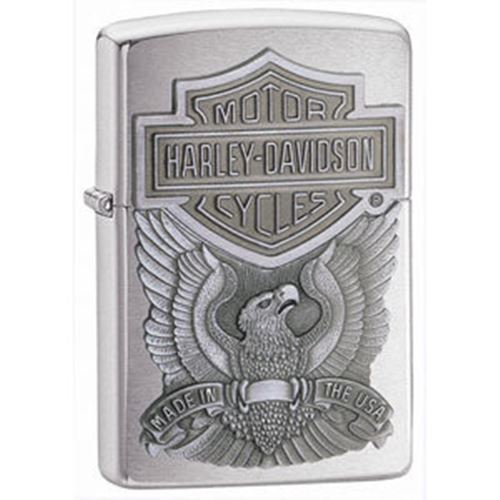 Zippo Brushed chrome finished lighter with HD Bar Zippo Brushed chrome finished lighter with HD Bar